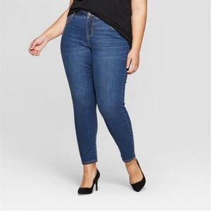 Ava & Viv 26W stretchy dark wash skinny jeans